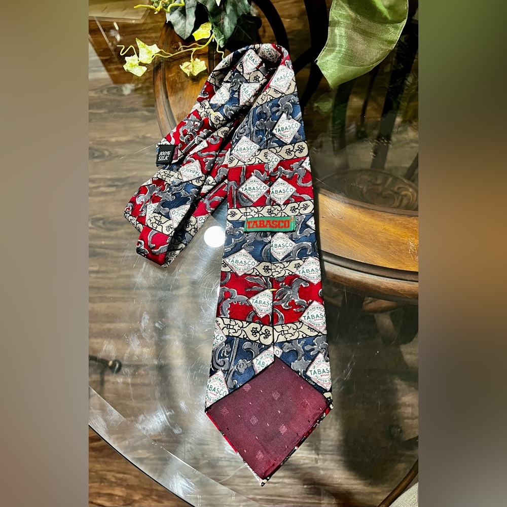 Tabasco Tie 100% silk Vintage  by TABASCO - Picture 3 of 4